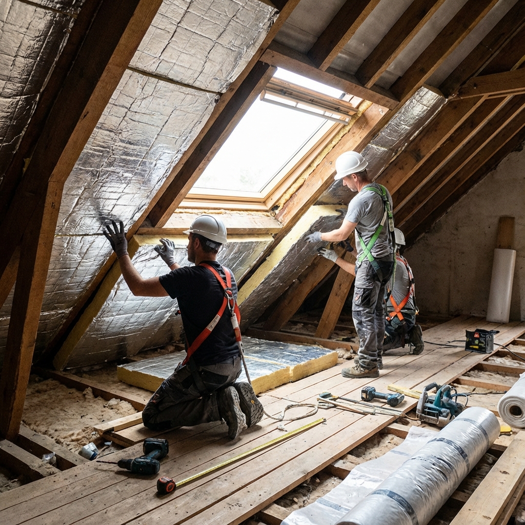 Installation Isolation de Toiture